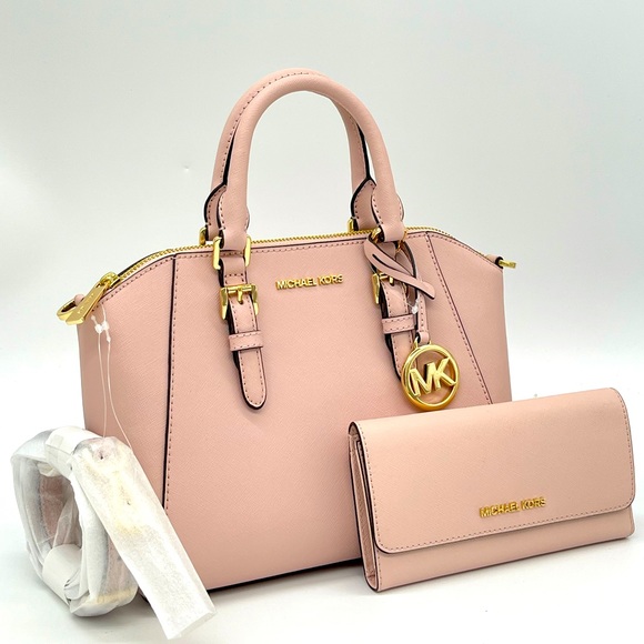 Michael Kors MD Ciara Satchel Bag & Trifold Wallet - Picture 2 of 15